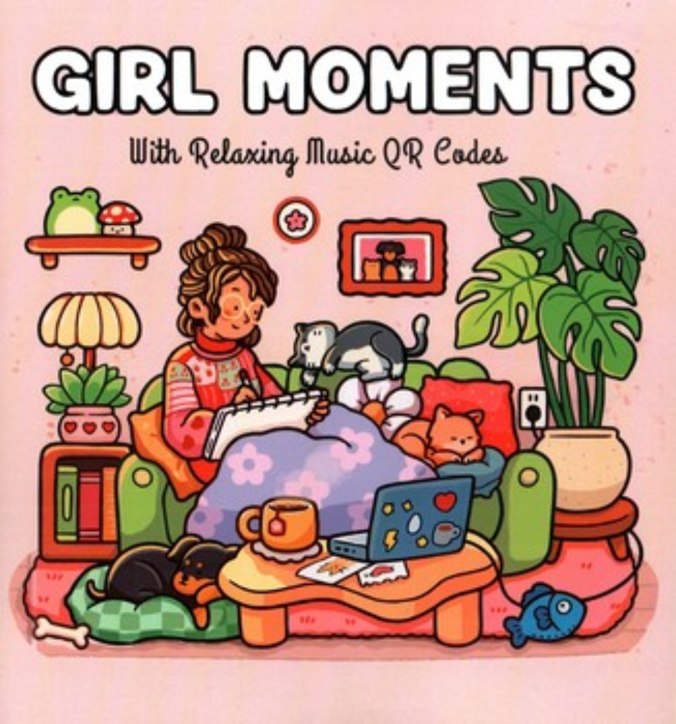 تصویر  رنگ آمیزی بزرگسالان - Girl Moments  (خشتی-شمیز)